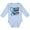 AE-Light Blue, variant on Inktastic Never Stop Fighting Suicide Prevention Awareness Ribbon Boys or Girls Long Sleeve Baby Bodysuit