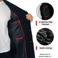 thumbnail image 5 of Alpine Swiss Luke Mens Wool Blend Overcoat Single Breasted Topcoat Tailored Notch Lapel Coat Business Professional BLK XL, 5 of 10