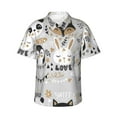 thumbnail image 2 of Picia Funny Animals Series Gentle Cotton Regular Fit Short Sleeve Casual Hawaiian Shirt for Men-XX-Large, 2 of 9