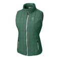 thumbnail image 2 of Women's Cutter & Buck Heather Green Tulane Green Wave Vault Rainier PrimaLoft Eco Full-Zip Puffer Vest, 2 of 3