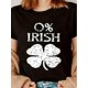 thumbnail image 1 of Women's St. Patrick's Day T-Shirt - 100% Polyester Crew Neck Short Sleeve with Irish Clover Beer PriCamisetas de verano para mujer, manga corta, cuello redondo, casual, lindo, con gráficos, camisetas, 1 of 6