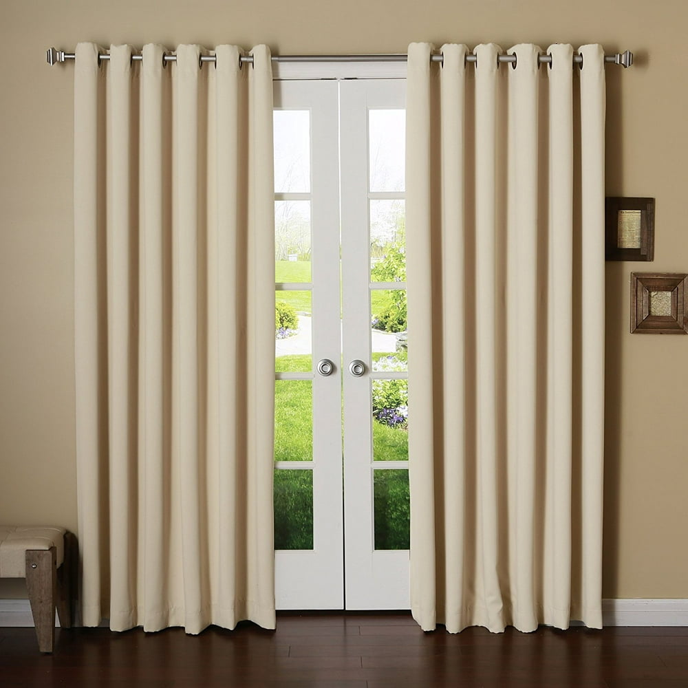 Wide Width Thermal Insulated Blackout Curtain - Antique Bronze Grommet