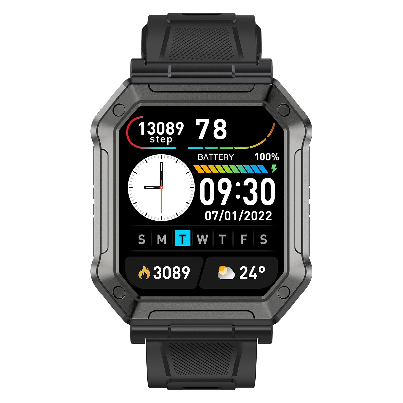 Byujiro Smart Watch 1.91" Screen for Android IOS Phones Smart Fitness Tracker Watch for Women Men