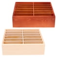 thumbnail image 1 of COMPUKAS 2Pcs Wooden Cell Phone Storage Box with Elegant Design for Classroom Desktop Organizer, 1 of 8