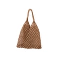 thumbnail image 2 of Straw Crochet Backpack for Women - Boho Beach Bag with Drawstring Closure for Summer Travel, 2 of 7