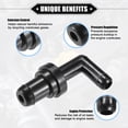 thumbnail image 3 of PCV Valve Compatible for Toyota Camry 1988-1991 for Acura TL 1996-1999 Durable Plastic Black, 3 of 7