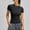 Black, variant on ASDFVBKG Women Workout Shirts 1Pack Athletic Compression Tee Dry Fit Yoga Gym Basic Tops Light pink S
