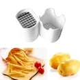 thumbnail image 2 of Potato Chips Cutting Box Press Cutter Cup Plastic Slicer Chopper Chips French Fries Making Tool Potato Cutting Kitchen Gadgets, 2 of 5