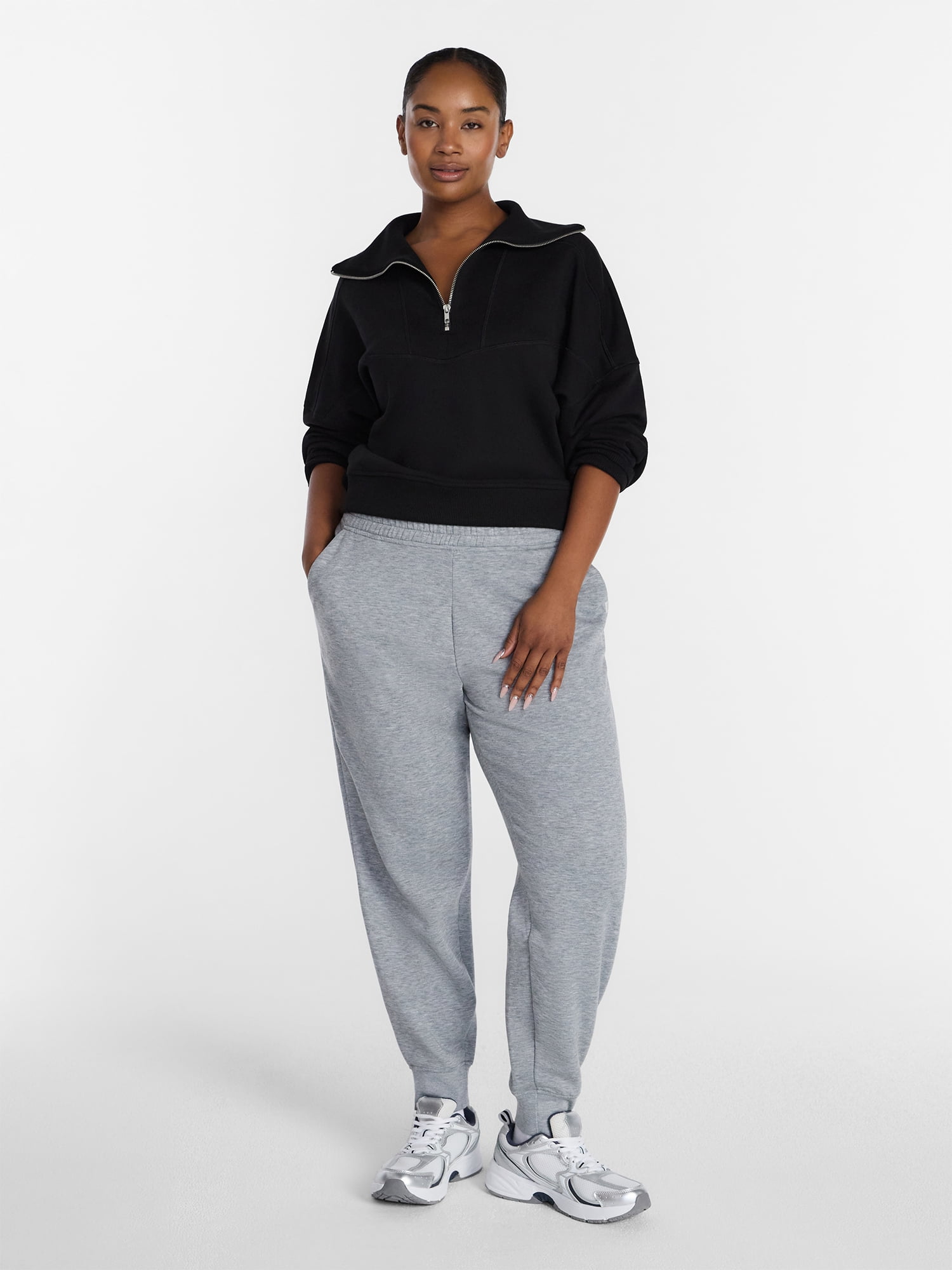 Athletic Works Women's and Women's Plus Super Soft Jogger Sweatpants, Sizes XS-4X