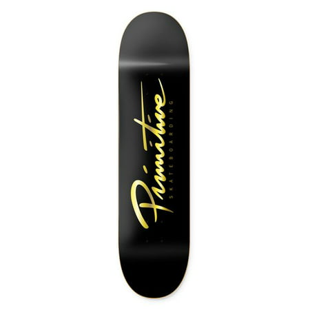 Primitive Skateboarding New Black Gold Team Primitive Skate Deck Size