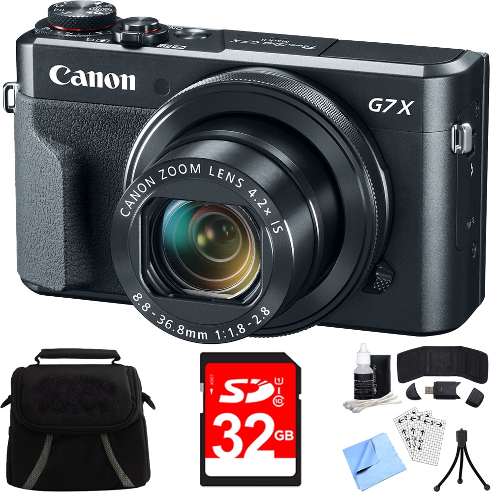 Canon PowerShot G7 X Mark II Digital Camera w/ Accessory Bundle