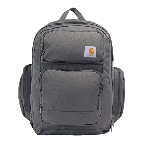 Carhartt Unisex Adult Force Pro Backpack with 17-Inch Laptop Sleeve and  Portable Charger Compartment, Grey, One Size