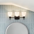 thumbnail image 3 of 55092BK Kichler Lighting Cosabella - 3 Light Bath Vanity In Soft Contemporary Style-10.25 Inches Tall and 24 Inches Wide-Black Finish, 3 of 5