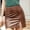 Brown, variant on Women's Pure Colored Short Skirt Skirt Tight Leather Skirt Slit Miniskirt Skirt Belt Womens Long Skirts Leopard Print Skirt Full Size Bed Skirt Sequin Skirt for Women Bed Skirts Skirt Hinge Skirt
