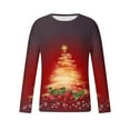 thumbnail image 5 of WXLWZYWL Christmas Long Sleeve T-Shirts for Men Funny Xmas Holiday Printed Tops, Vacation Christmas Shirt Crewneck Tees, 5 of 5