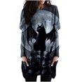 thumbnail image 1 of Vestidos Para Mujer Vestidos Casuales Otoño Vestidos de Talla Grande Cuello Redondo Cosplay Estampado Manga Larga Vestido Suelto Odeerbi ODB133750, 1 of 5