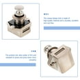 thumbnail image 4 of BESTOYARD 1 Set Button Lock for RV Cabinet Drawer Lock Latch Knob Silver ABS Material, 4 of 5