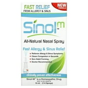 Sinol - Sinol-M All-Natural Allergy/Sinus Nasal Spray with MucoAd - 15 ml.