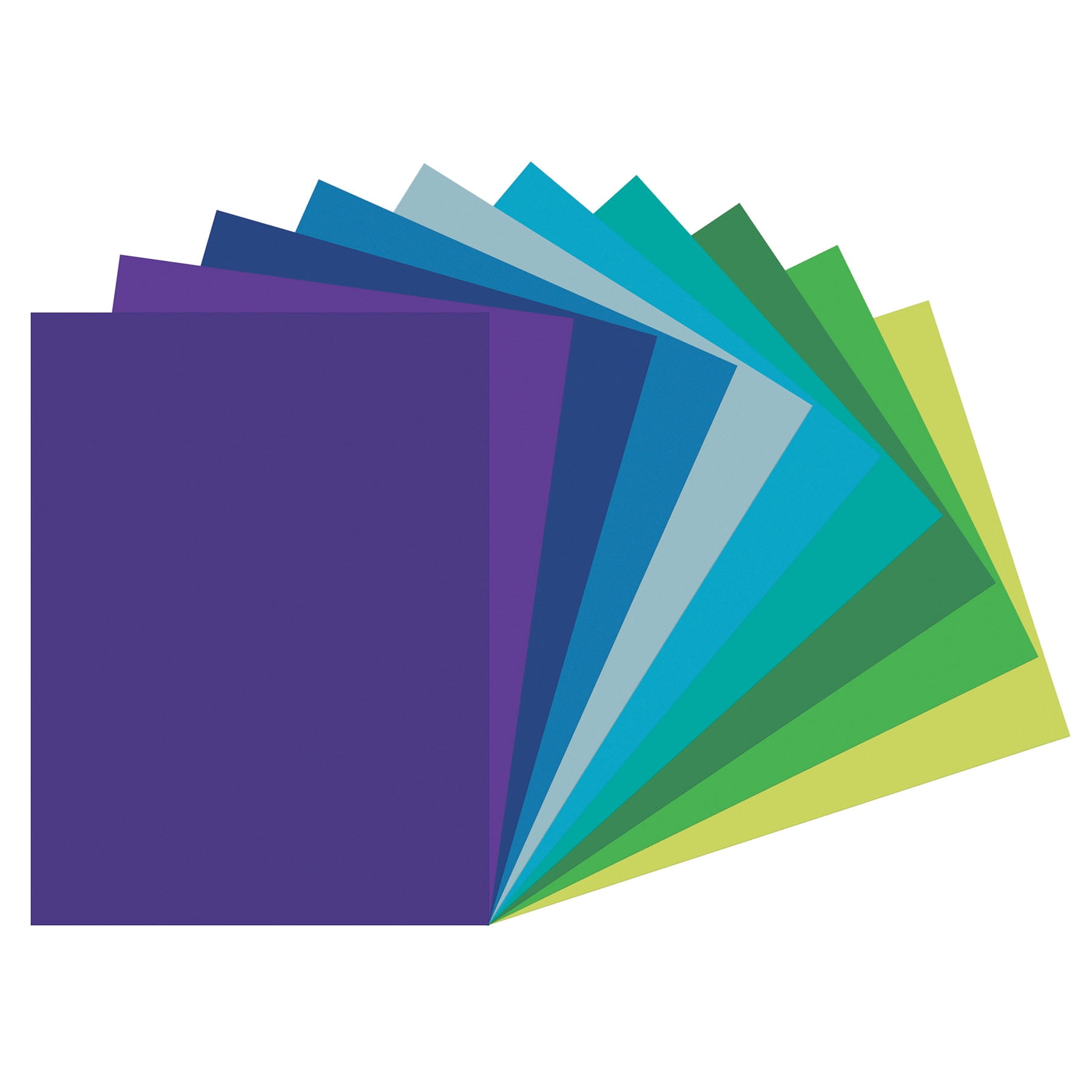 Tru-Ray Construction Paper, Heavyweight, Cool Assorted, 9" x 12", 150 Sheets Per Pack, 3 Packs
