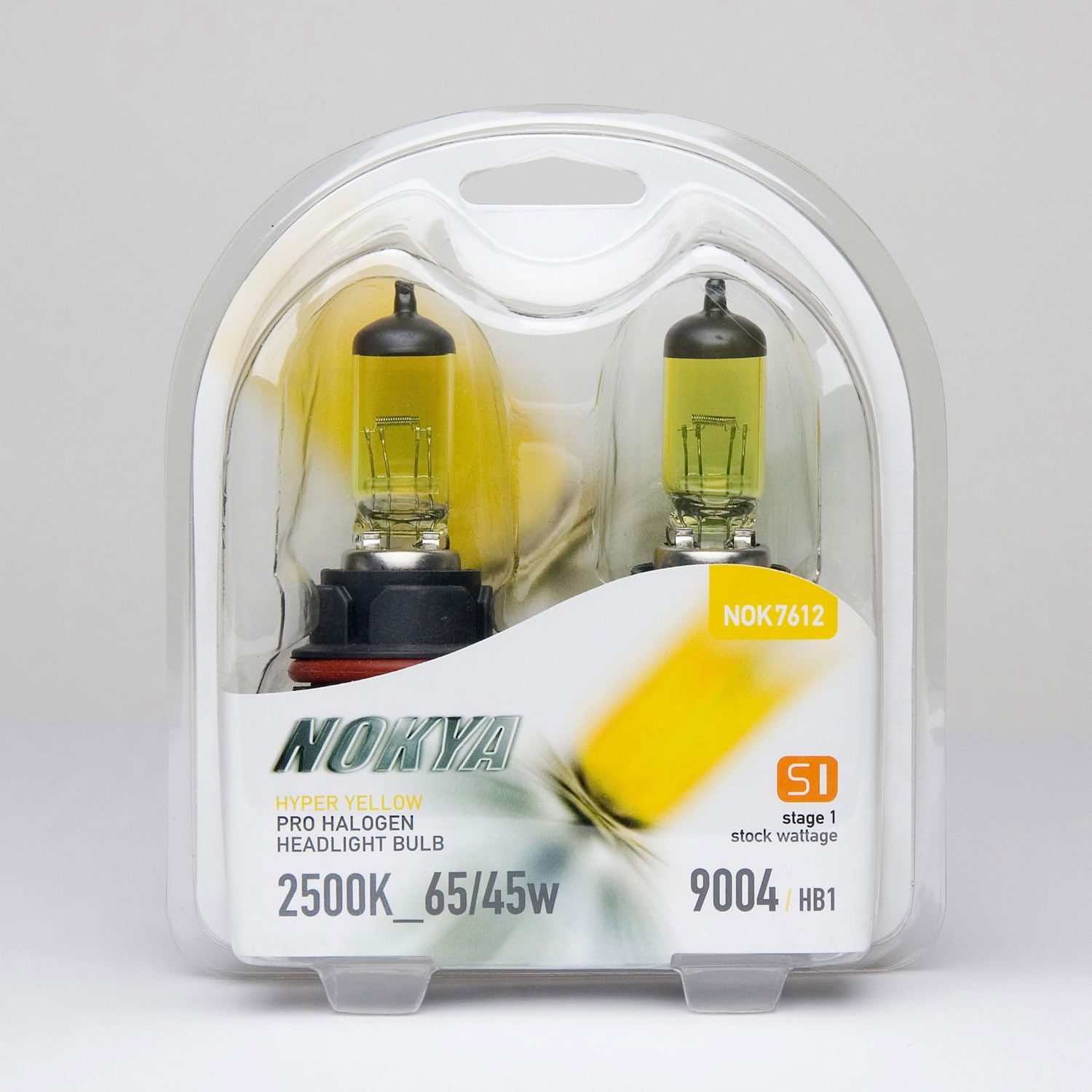 Nokya 9004 (HB1) Hyper Yellow Pro Halogen 2500K Stage 1 Headlight / Fog