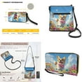 thumbnail image 5 of ZUXONGSY Corgi Floral Print Stylish Women's Crossbody Hobo Purse & Wallet Set, PU Leather Satchel with Adjustable Strap, Waterproof & Lightweight for Daily Use, 5 of 5