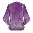 thumbnail image 4 of Neewe Long Sleeve Shirts for Women 2025 Fall Tops Floral Print Pleated Dressy Casual Blouses, 4 of 7