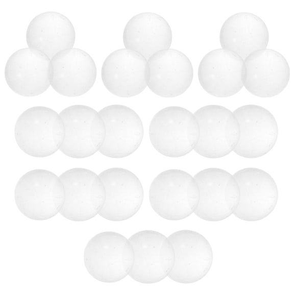 FOMIYES 30Pcs Glass Marbles Set Clear Round Marbles Suitable for Chinese Checkers and Home Decoration