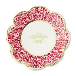 Netflix's Bridgerton Dinner Plate, Floral Pattern, Multi-Color, Disposable, Paper, 9 inch, 8 Count