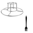 thumbnail image 2 of 2Pcs Stainless Steel Beer Can Chicken Racks Silicone Oil Brush Kit (Assorted Color), 2 of 8