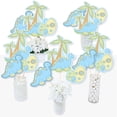 thumbnail image 2 of Big Dot of Happiness Baby Boy Dinosaur - Baby Shower or Birthday Party Centerpiece Sticks - Table Toppers - Set of 15, 2 of 7