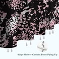 thumbnail image 6 of Black and Pink Of Leopard Print Shower Curtain 72"x72" ,Bathroom Decorative Shower Curtains Set with 12 Hooks,Modern Waterproof Washable Shower Curtain, 6 of 6