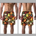 thumbnail image 3 of luoweisi Men's Beach Shorts Quick Dry Swim Trunks with Mesh Lining Fruit L, 3 of 5