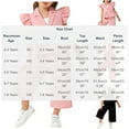 thumbnail image 3 of Girls Outfits Cute V Neck Fly Sleeve Crop Shirts and Wide Leg Pants Girls 3 Piece Sets Size 2-8, 3 of 7