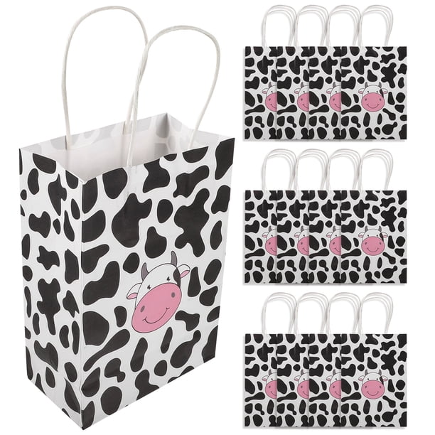 12 bolsas de regalo de papel con asas, bolsas de regalo de papel kraft, bolsas de papel de vaca, bolsas de joyería, bolsas de regalo