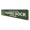 thumbnail image 4 of Fishing Dock Arrow Novelty Sign, Metal Wall Decor - 4x18 inches, 4 of 4
