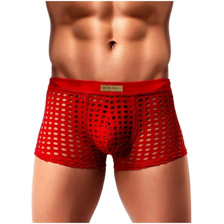 

Arjen Kroos Men s Underwear Breathable Mesh Boxer Briefs Trunks