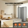 thumbnail image 4 of VEVOR Room Divider, 3 Panel Japanese Room Divider, Wood Folding Privacy Screen Indoor, Japanese Partition Dividers Portable Decoration Screens, for Room Separation Home Office Restaurant & Bedroom, 4 of 9