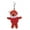 Red, variant on Made by alien's soft plush Bear keychain, Clip for the kids keys, purse & bags,