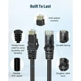 Cat 6 Cable 7Ft, High Speed 10Gbps Network Cable, Utp 24Awg Flexible Rj45 Lan