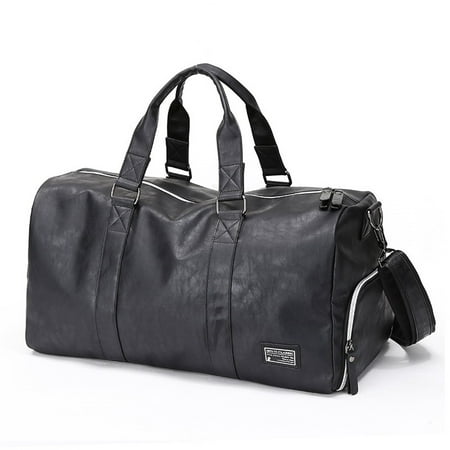 Meigar Gym PU Bag Backpack Waterproof Duffel Bags Travel Weekender Bag for Men Women Overnight Bag with Shoes