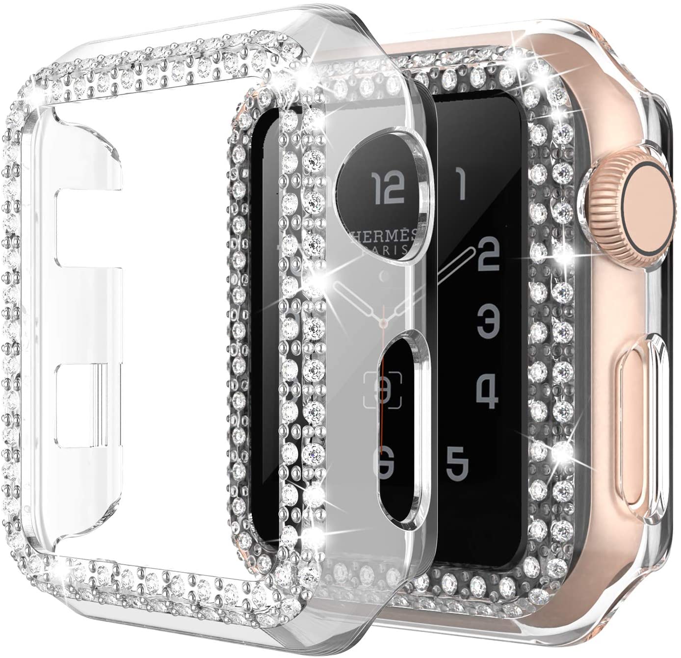 Apple Watch Case for Apple Watch 42mm Series 3/2/1, 2 Pack Bling