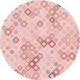 thumbnail image 1 of Ahgly Company Machine Washable Indoor Round Transitional Light Rose Pink Area Rugs, 6' Round, 1 of 7
