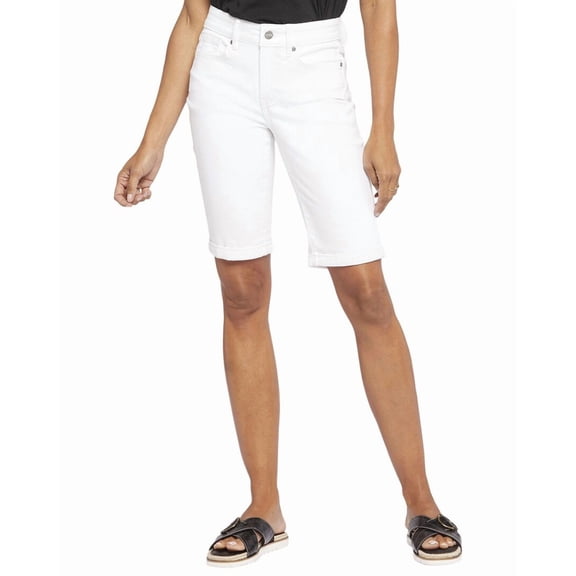 NYDJ womens Petite Briella Optic White Short, 0P