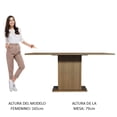 thumbnail image 4 of Mesa de Comedor Rectangular MADESA Tablero de Madera 5275, 4 of 6
