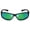Black | Green Mirror, variant on Wrap Around Sport Polarized Sunglasses for Men Women Running Driving Fishing TR90 Frame Glasses