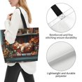 thumbnail image 3 of Easygdp Cat Asleep Among Flowers Bolsas Tote para Mujer, Bolsos de Hombro para Viaje, Bolsos de Mano de Gran Capacidad para Compras y Trabajo, 3 of 8
