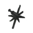thumbnail image 3 of Zeckos Black Finish Cast Iron Starburst Cabinet Drawer Pulls Set of 6, 3 of 6