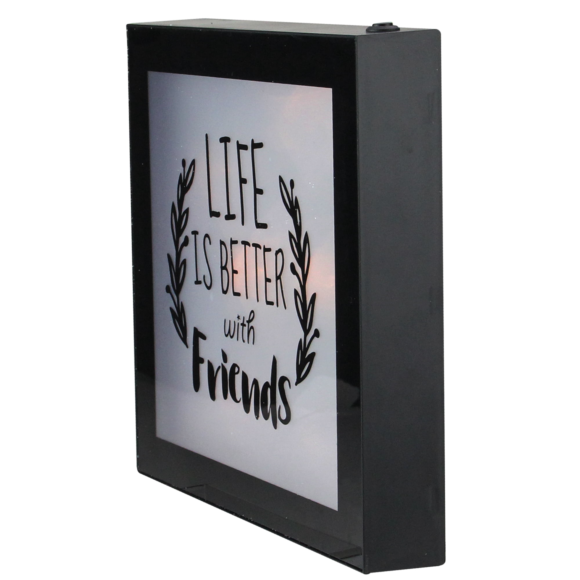 Northlight Battery Operated Life is Better with Friends Framed Light Box