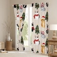 thumbnail image 3 of Feelyou Kawaii Cartoon Cat Curtains Pack of 2 (42x84 Each) for Teen, Christmas Tree Curtains Blackout, Happy New Year Bedroom Curtains, Blackout Curtains Room Decor, 3 of 6