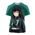 thumbnail image 3 of Camiseta de manga corta con estampado 3D de Anime Demon Slayer, Kimetsu no Yaiba, Kamado, Nezuko, Kochou, Shinobu, 3 of 5